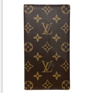 Authentic Louis Vuitton Wallet Porte Papier Chequier Cartes Credit Card Holder